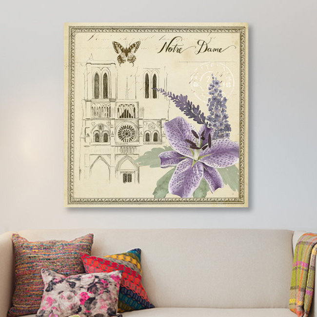 « paris ephemera v », impression sur toile, H 37 po x l 37 po x P 1,5 po, Toile tendue, Pas de tapis