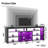 Kruszewski 70" Gaming TV Console for TVs up to 75 inch, LED Media Console with Storage and Adjustable Storage Shelves-2102206742