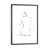 Toile encadrée de bois rustique foncé