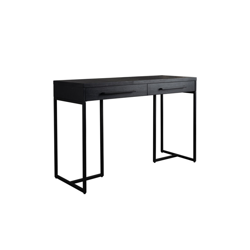 Class 47'' Solid Wood Top Console Table, Black