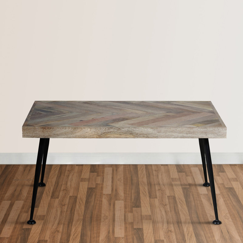 Kerwayne Solid Wood Top Coffee Table