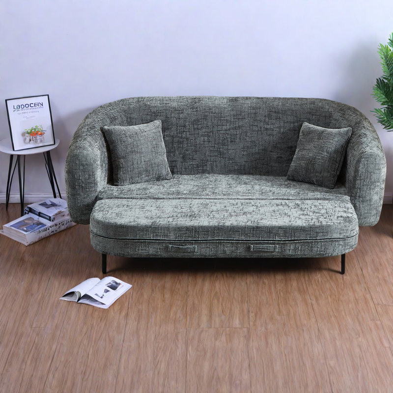 Compression Convertible Sofas, 87 Inch Chenille Modern Home Sleeper
