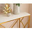 Axelle 120cm Glass Top Console Table