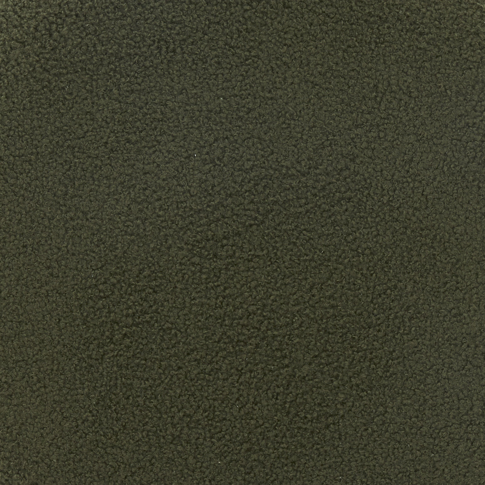 Mancora 21" Ottoman, Olive Green Faux Shearling