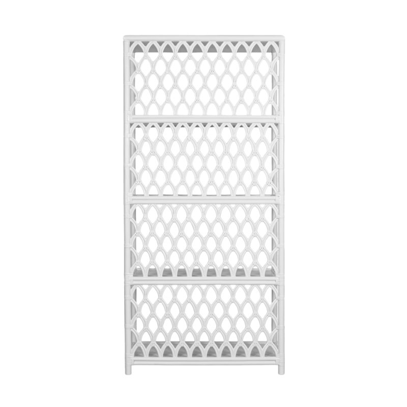 Casablanca Solid Wood Bookcase, Bright White