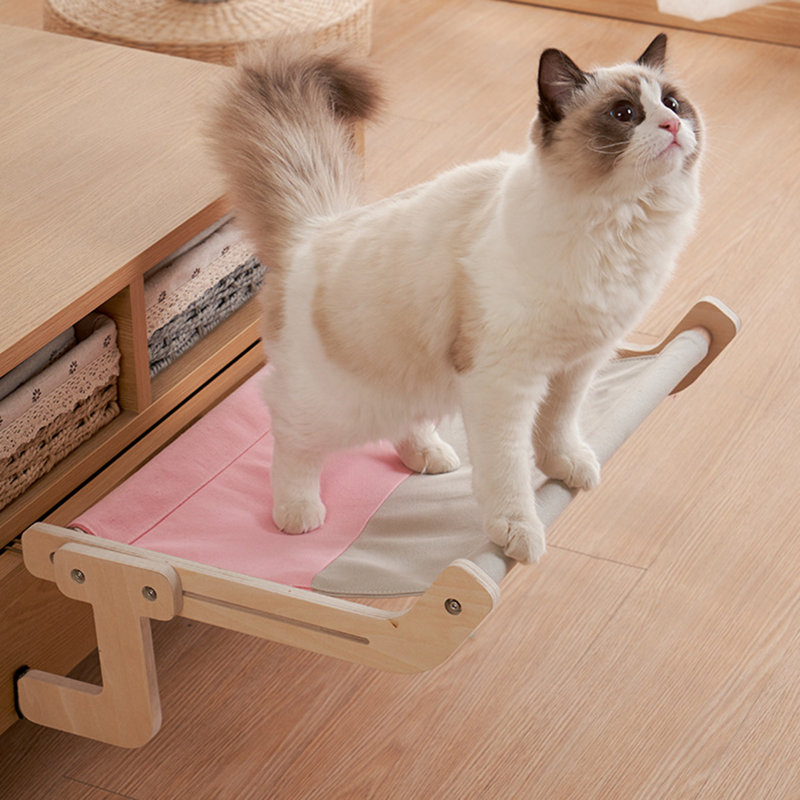 Hamac suspendu pour chat avec hamac pour chat, Rose
