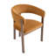 Amara Dark Brown Fabric Dining Chair-1120215964