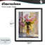 Fleurs roses dans un vase ensoleillé, reproduction encadrée sous verre, design by Creative Studio-130824050-130824054