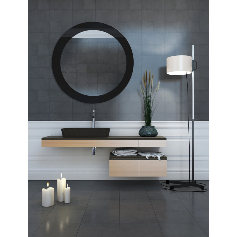 Glass Flat Wall Mirror, Round 2'