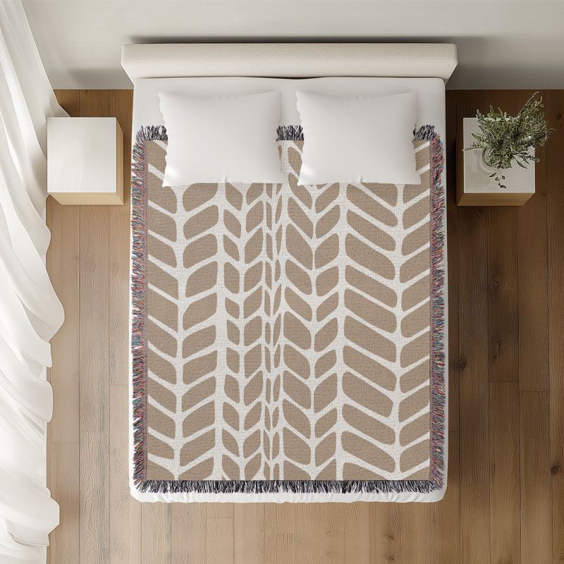 Jeté 100% coton Freda Weave, Jeté 50 po x 60 po, Sky Blue