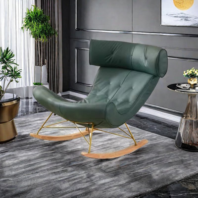 Chaise berçante légère et luxueuse