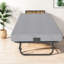 Lits portatifs avec rangement, lit d'appoint compact moderne en acier et en bois pour la maison