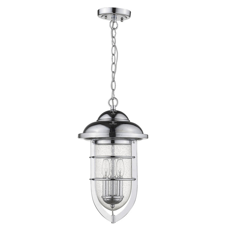 Hitchcock 3 - Light Outdoor Pendant, Chrome