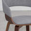 Chaise de salle à manger Ridley Bentwood, chaise d'appoint rembourrée pour adultes, polyvalente pour la cuisine de salle à manger