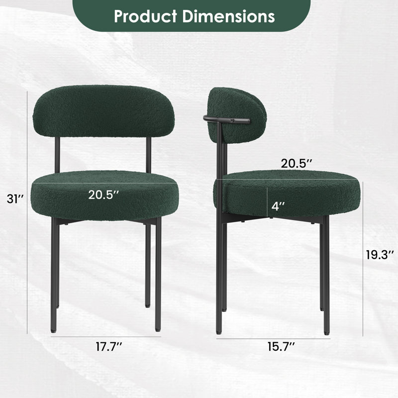 Chaise d'appoint en tissu Sherwood, Vert