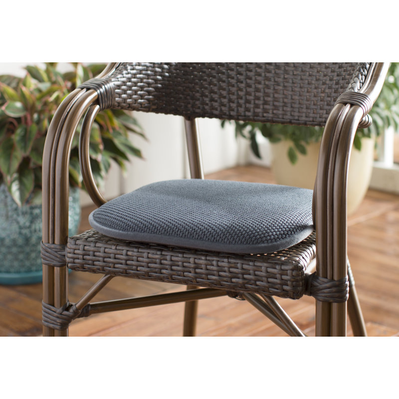 Outdoor 1.65'' Dining Chair Cushion, Charcoal