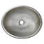 Rolled Copper Oval Drop-In Bathroom Sink-70142583