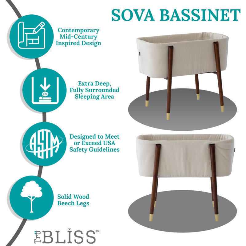 Sova Bassinet - Pink, Beige