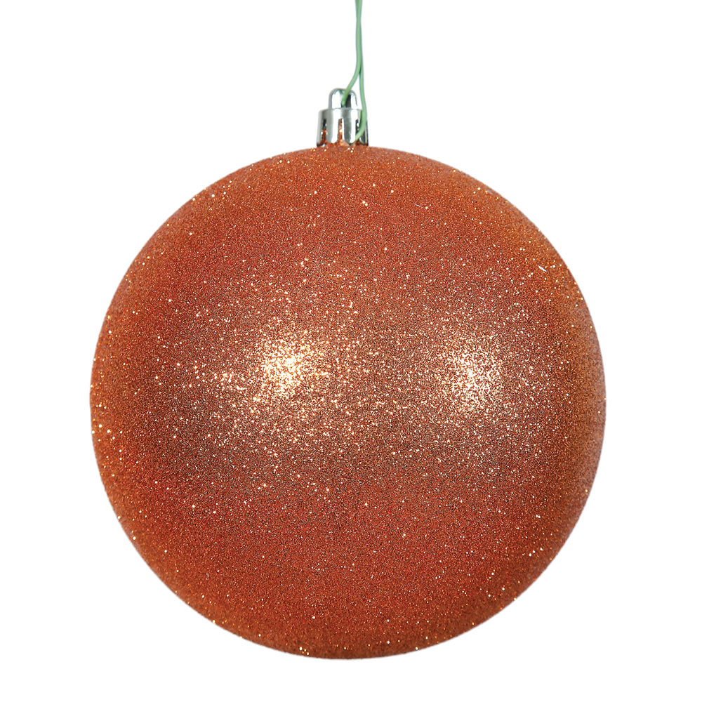 5" Shatterproof Bauble, Burnished Orange