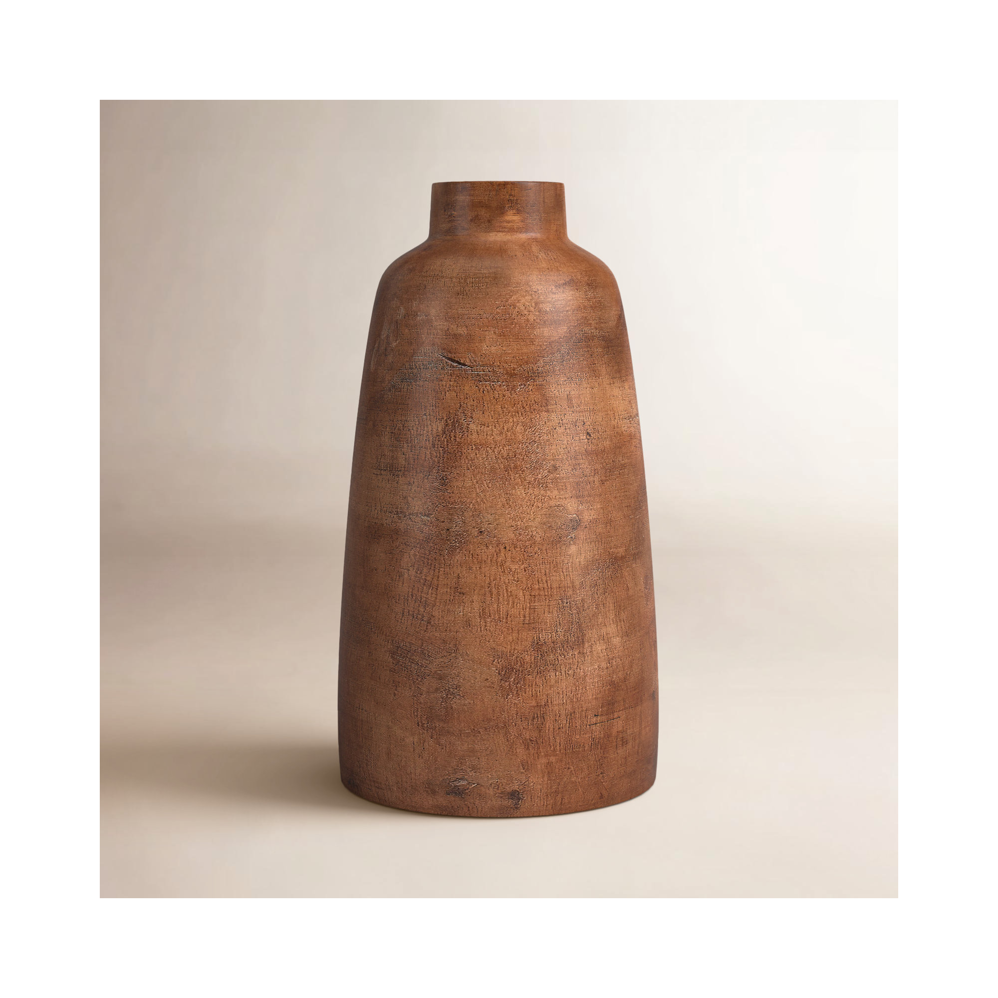 Mylo Brown 14.375'' Wood Table Vase