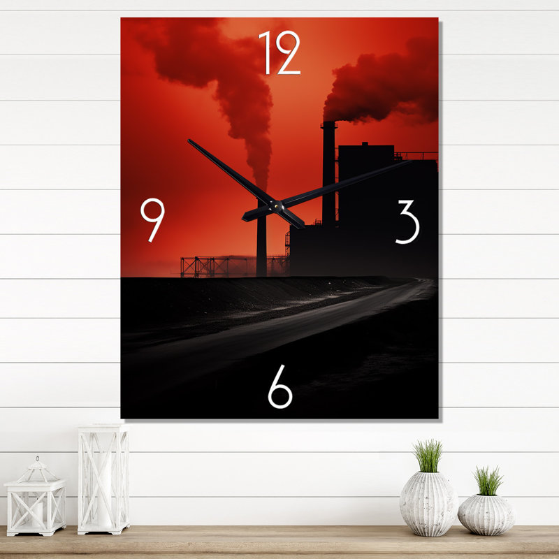 Horloge murale moderne Caleshia, Grand