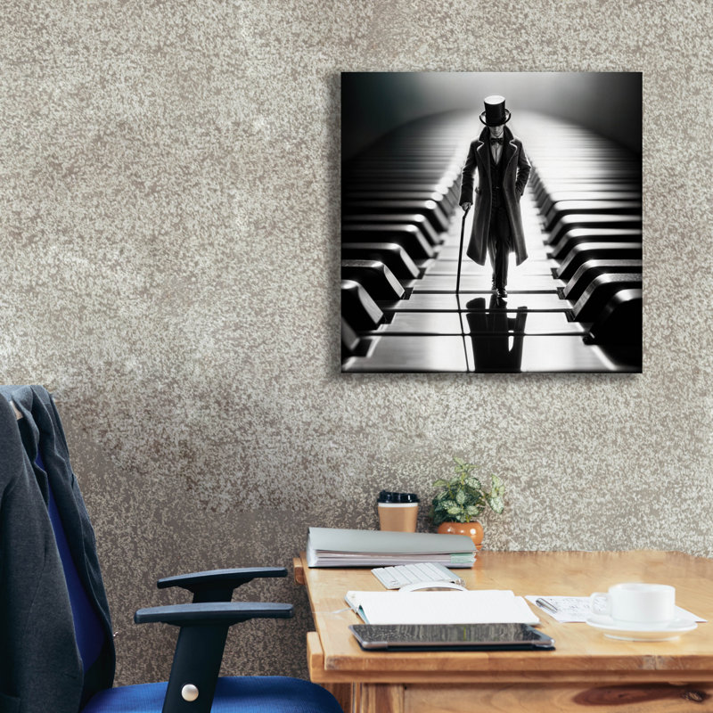 «Musical Steps 2» par KIR.DART, art mural sur toile, H 26 po x l 26 po x P 1,5 po