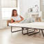 Jay-Be Visitor Contract Folding Guest Bed with Performance e-Fibre Mattress and Automatic Folding Legs, Compact, Single,