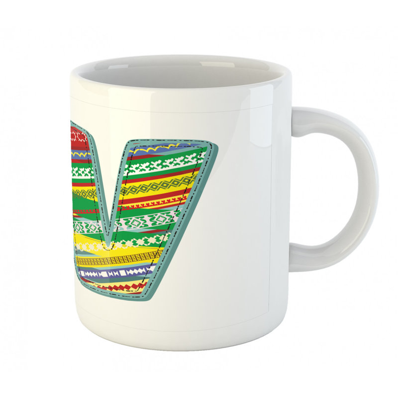 Grande tasse à café letter i