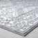 Tapis damassé gris Jessamin