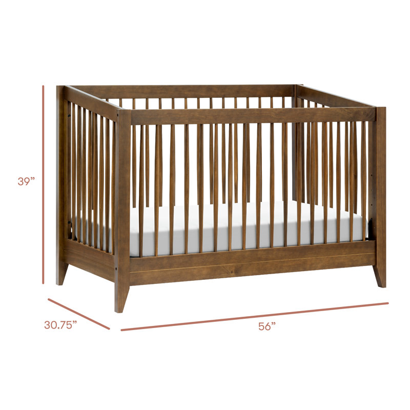 Sprout 4-in-1 Convertible Crib, Natural Walnut