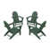 Vineyard 4-Piece Adirondack Conversation Set