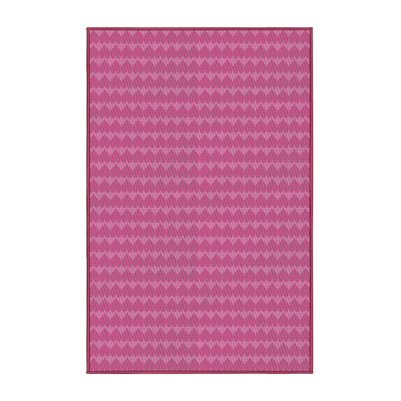 Tapis décoratif rouge à motif géométrique Puleo, Rectangle 8 pi x 12 pi