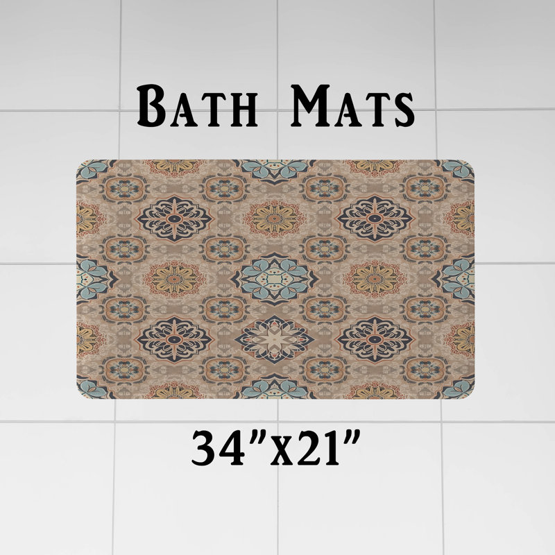 Rideau de douche avec tapis de bain, H 72 po x l 70 po