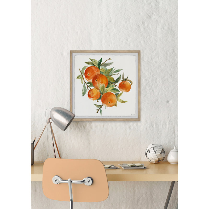 The Oranges - Single Picture Frame Painting, 61cm H x 61cm W x 3.81cm D