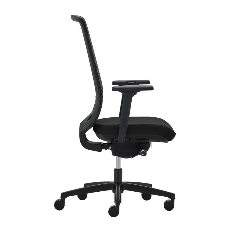 Manjula Foam Padding Office Chair, Black