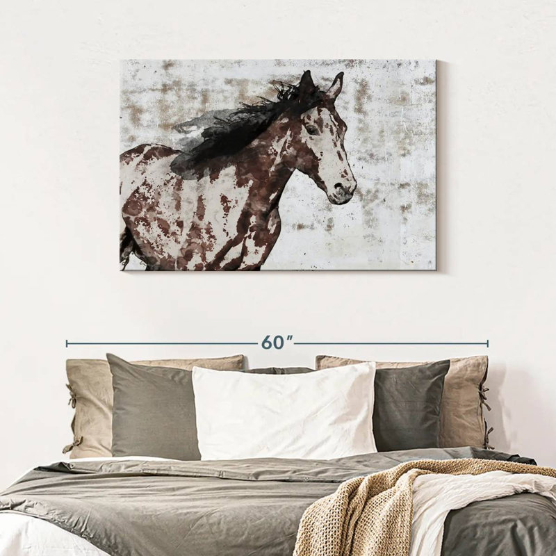 Brampt Winner Horse, 30" H x 45" W