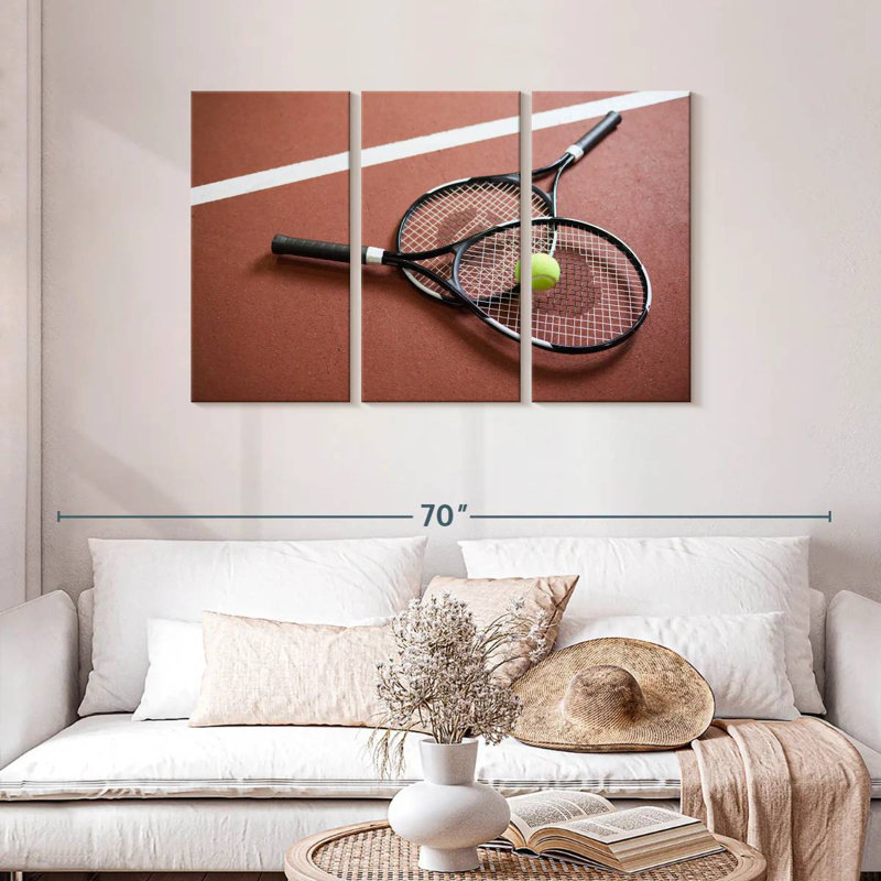 Sireci Tennis Court Rackets, 28" H x 45" W