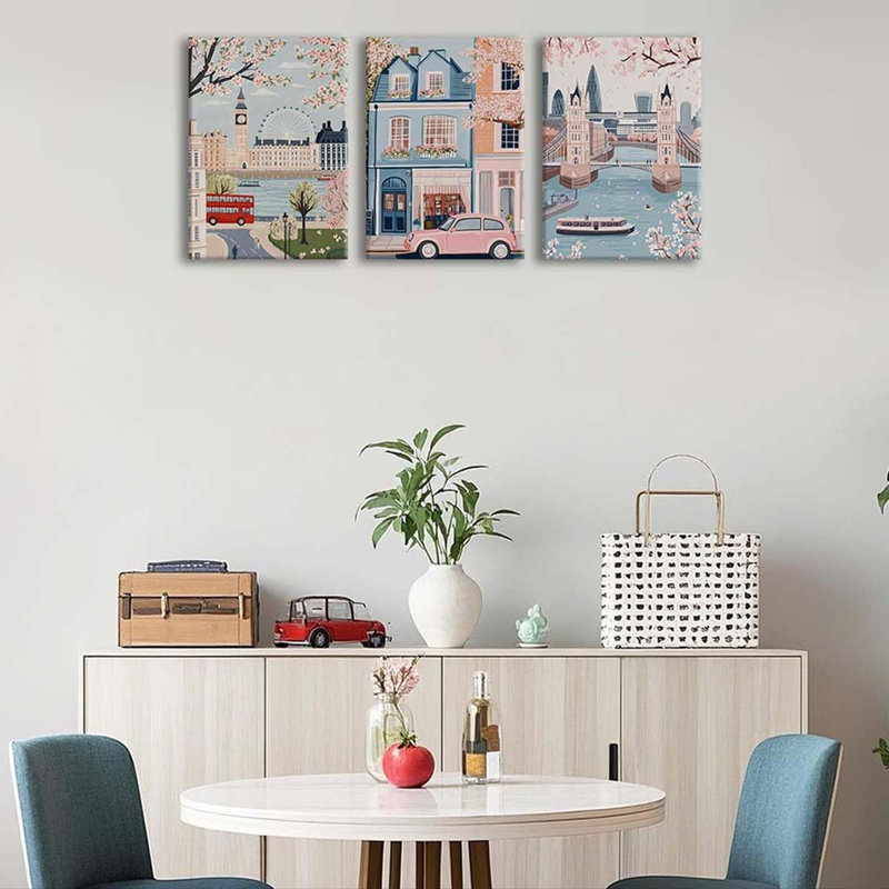 3 Piece Wrapped Canvas Print