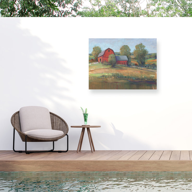 Toile d'extérieur Tim O'Toole «Country Barn I», H 14 po x l 19 po x P 1,5 po