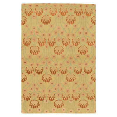 Hand Knotted Area Rug in Camel