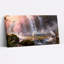 Hérons blancs près d'une cascade, paysage arc-en-ciel, ensemble de 1 tableau sur toile tendue-807792326