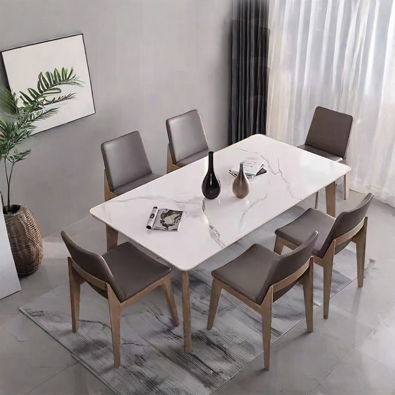 Ensemble de salle à manger simple et moderne, H 29,52 po x L 55,11 po x l 31,49 po