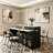 Kitchen Island with Extendable & Rotating Table