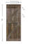 Porte de grange coulissante en bois de pin avec trousse de quincaillerie d'installation-93178033-93178051