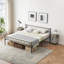 Base de lit plateforme avec tête de lit, sommier robuste avec support à lattes en métal, aucun sommier requis, rangement sous le lit-593440119-593440116