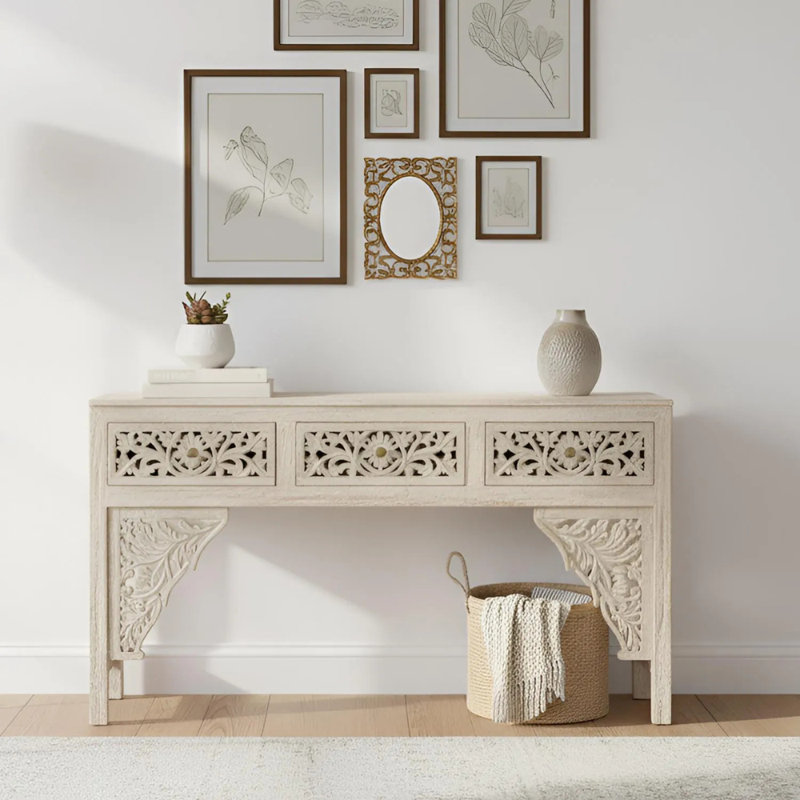 59'' Solid Wood Console Table