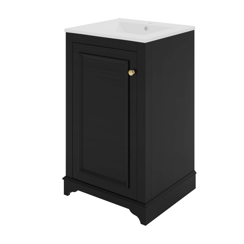 Meuble-lavabo de 20 po avec lavabo, porte à fermeture douce et tablette réglable, 20"