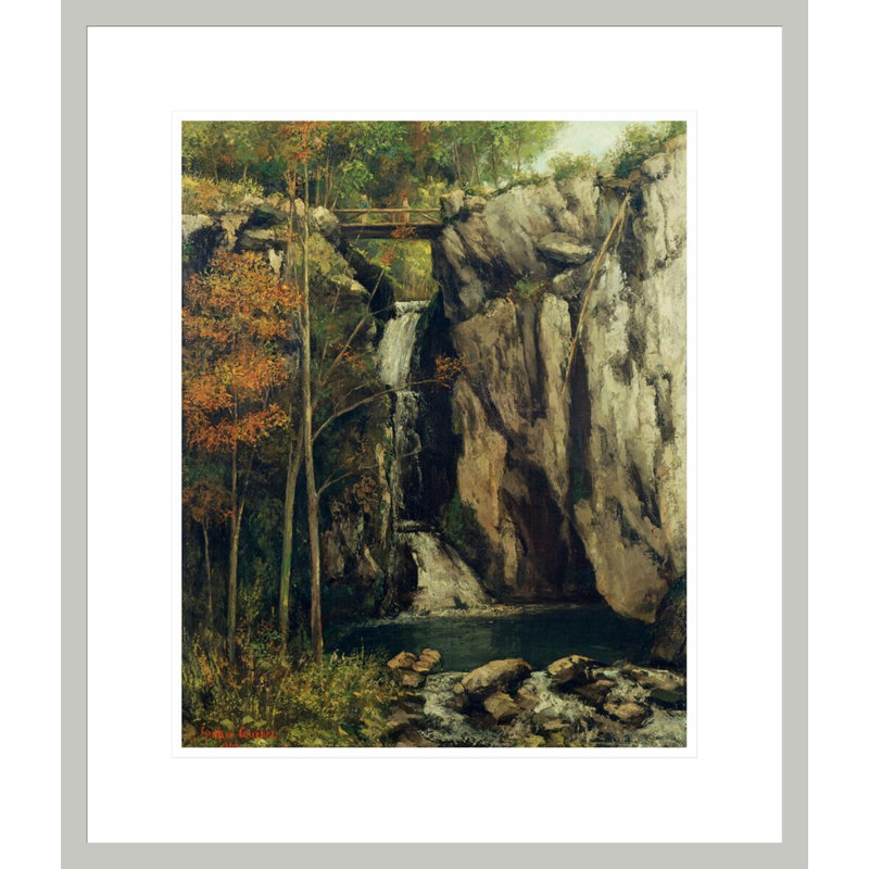 The Chasm at Conches by Framed Giclee Print, 20.64" H x 17.75" W