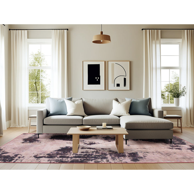Abstract Indoor Rug, Rectangle 6' x 9'
