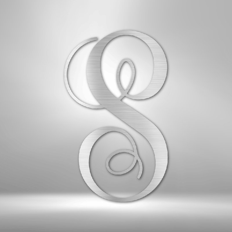 Décoration murale en acier personnalisée, H 34,25 po x l 35,5 po x P 0,5 po, Argent argent, Oui